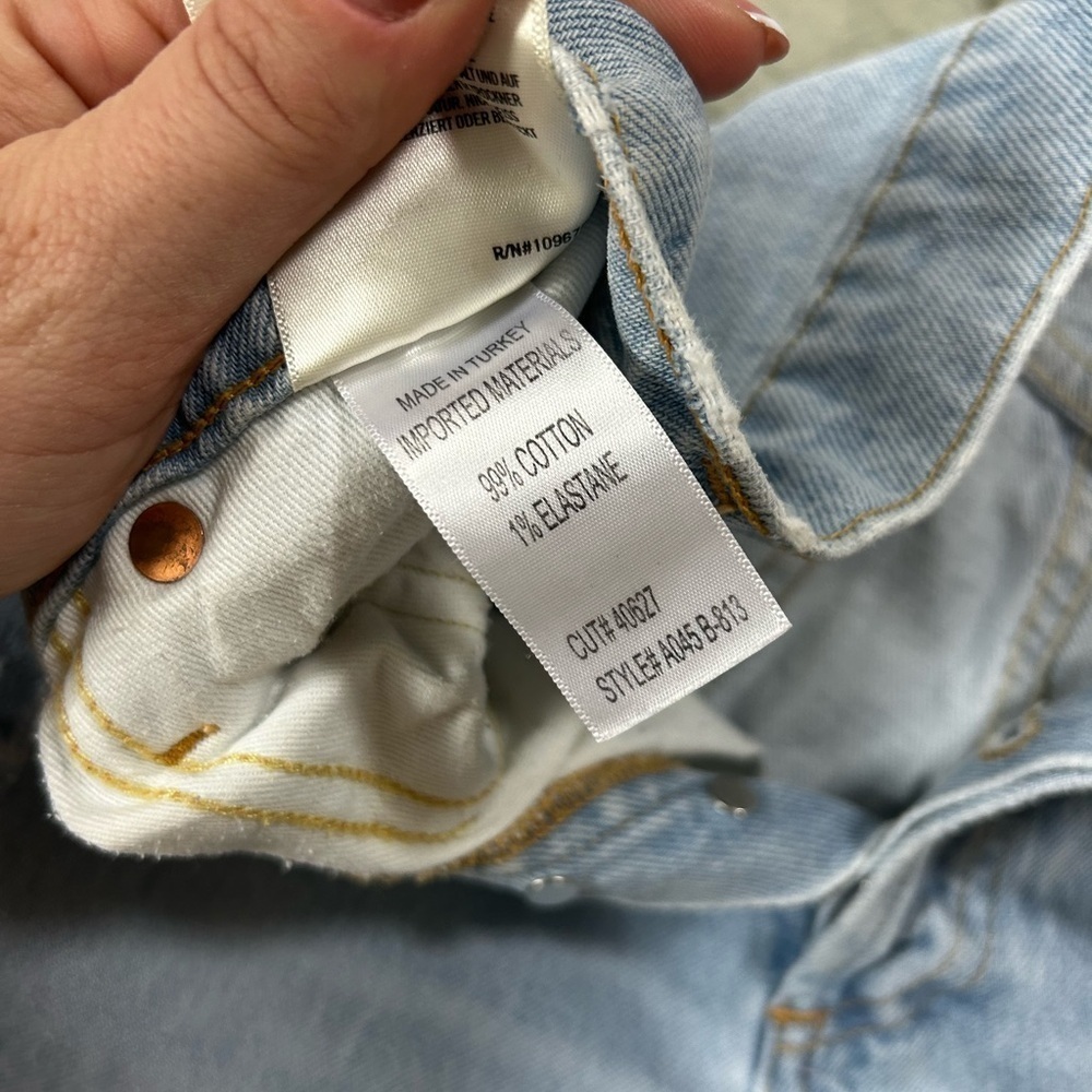 AGOLDE “ Jamie High Rise Classic - Distressed - light Wash” - size 26 - Picture 3 of 4